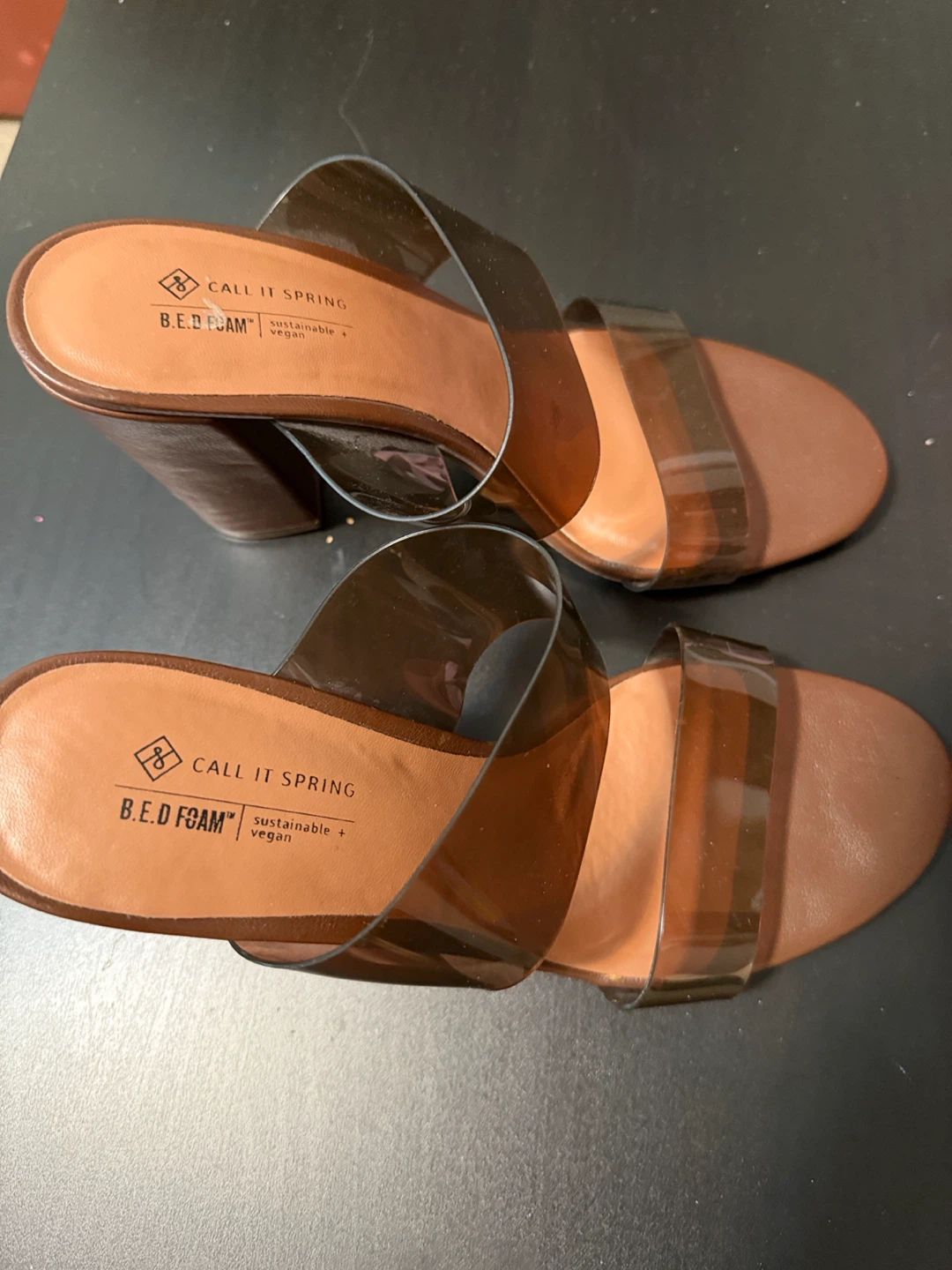 Call It Spring brown heeled sandals