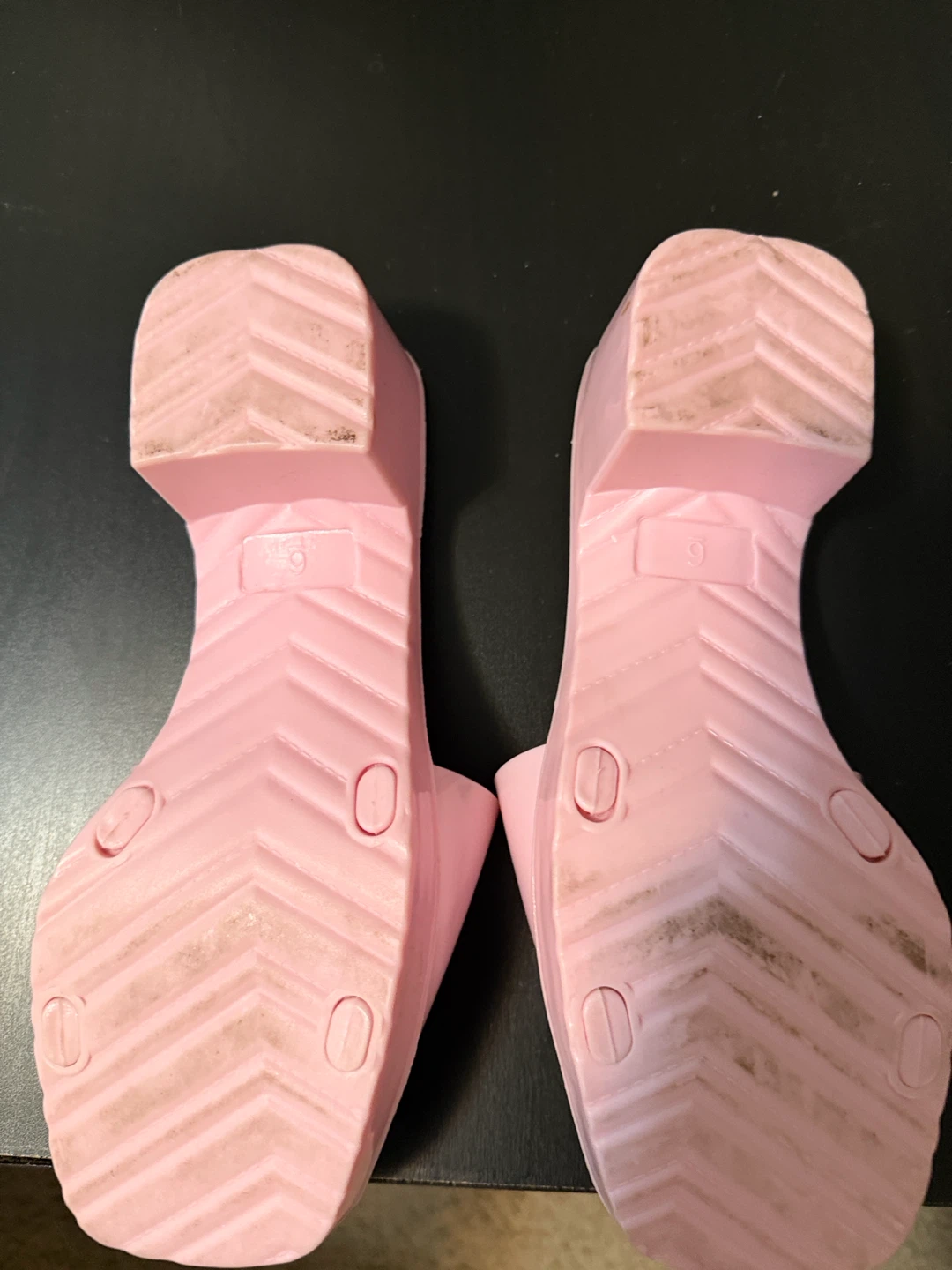 Streetwear Society Pink Block Heel Sandals