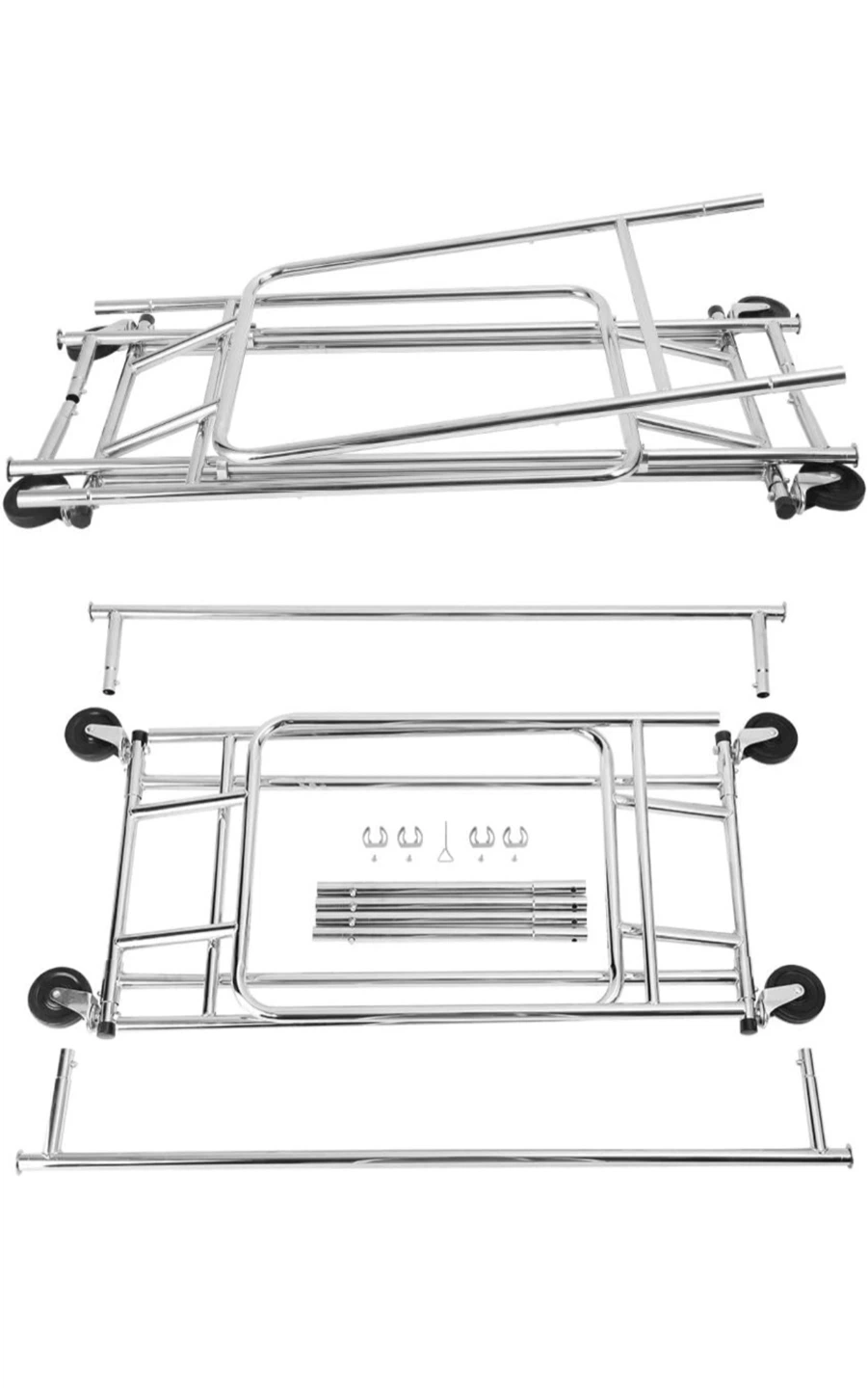 Commercial Grade Clothing Rack Rolling, Heavy Duty - photo 5