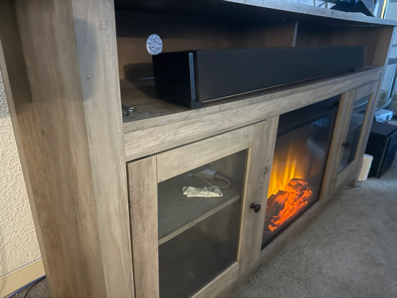 Electric Fireplace Media Console - photo 2