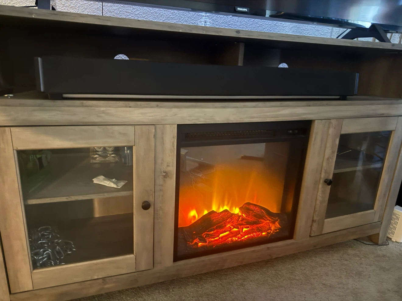 Electric Fireplace Media Console - photo 3