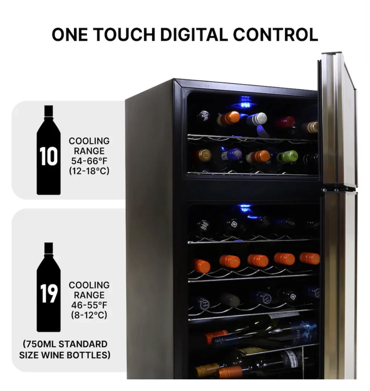 Koolatron Dual Zone Wine Cooler - photo 4