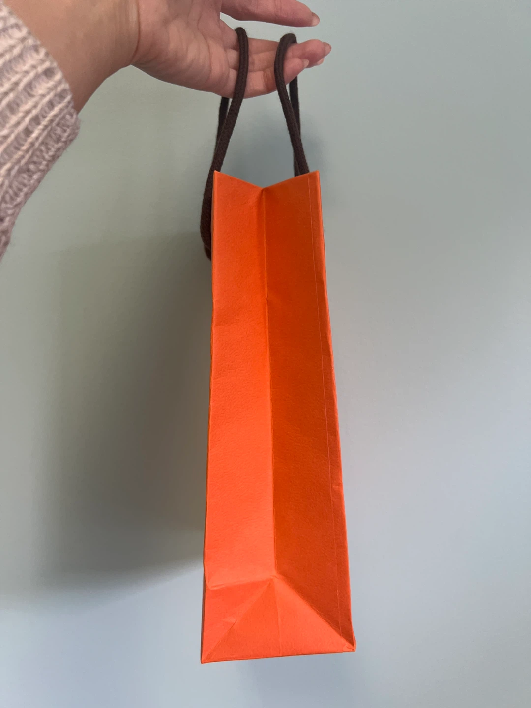 Authentic Hermes Orange Shopping Bag - photo 3