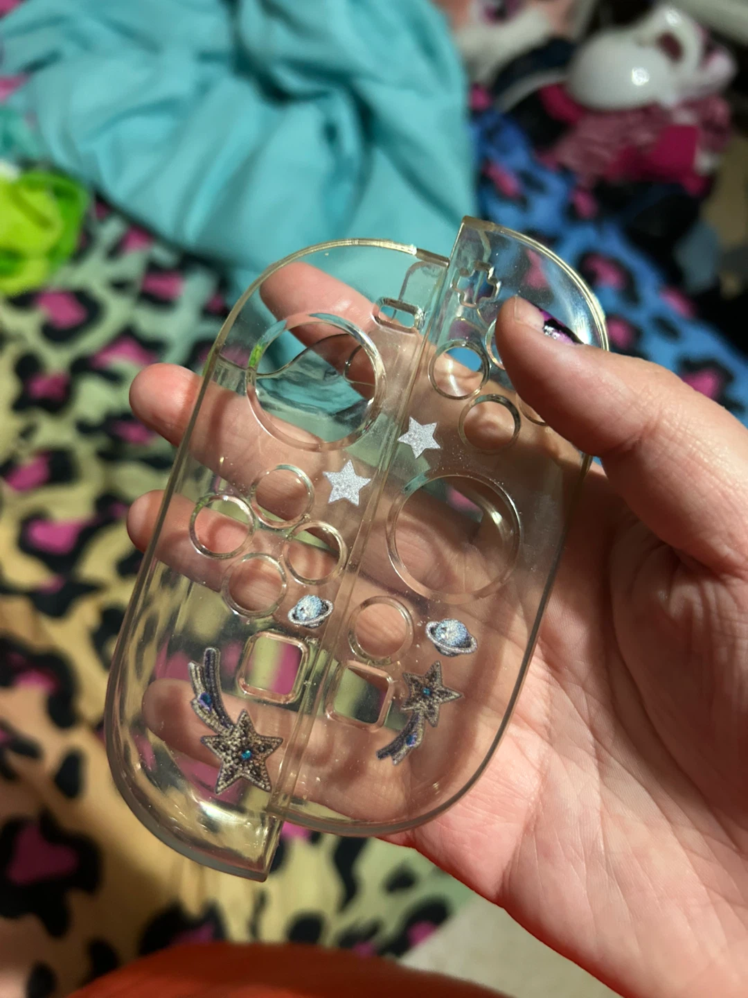 Clear Space Theme Switch 2  Joy-Con Case