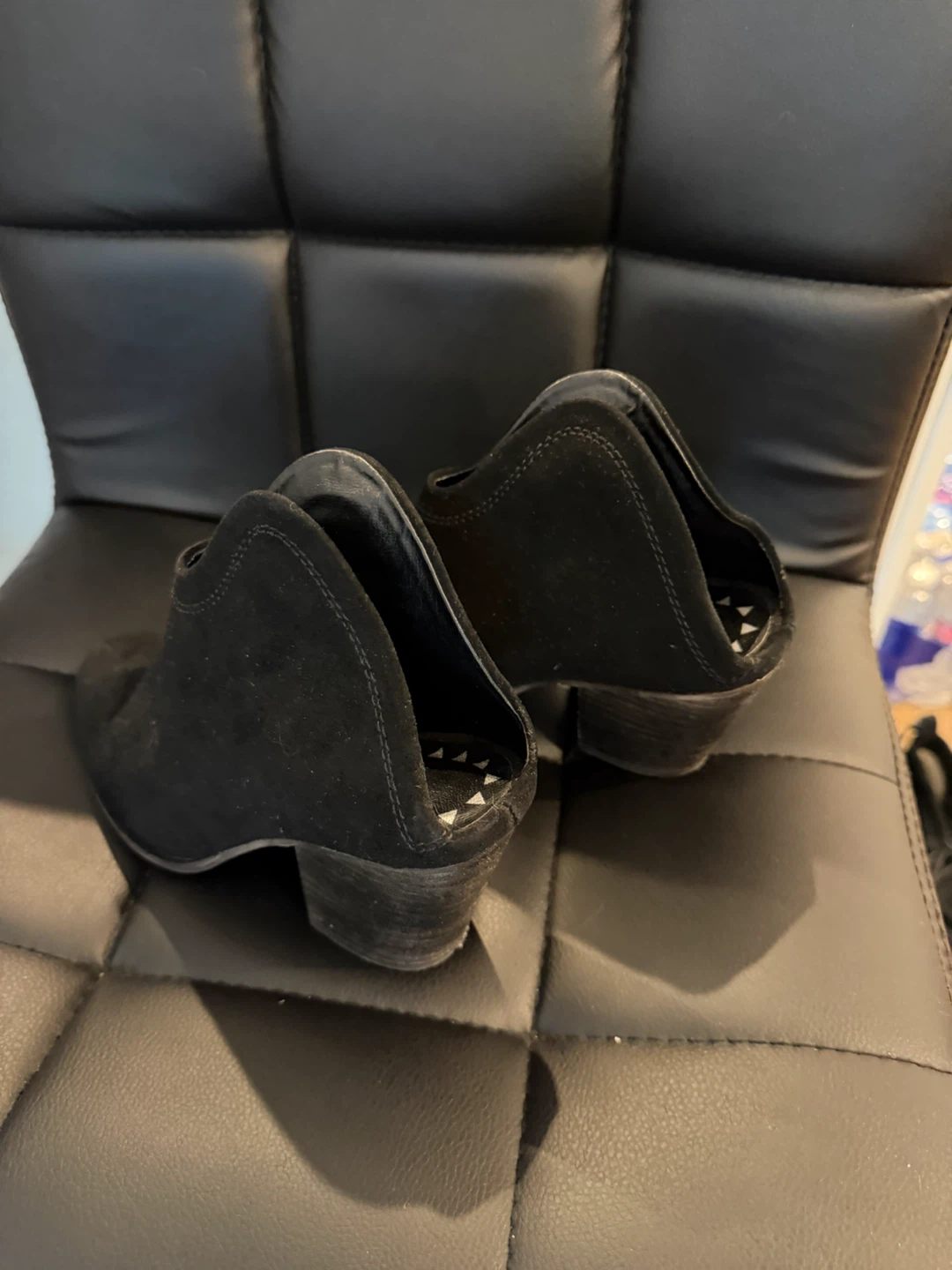 black suede ankle boots - photo 2