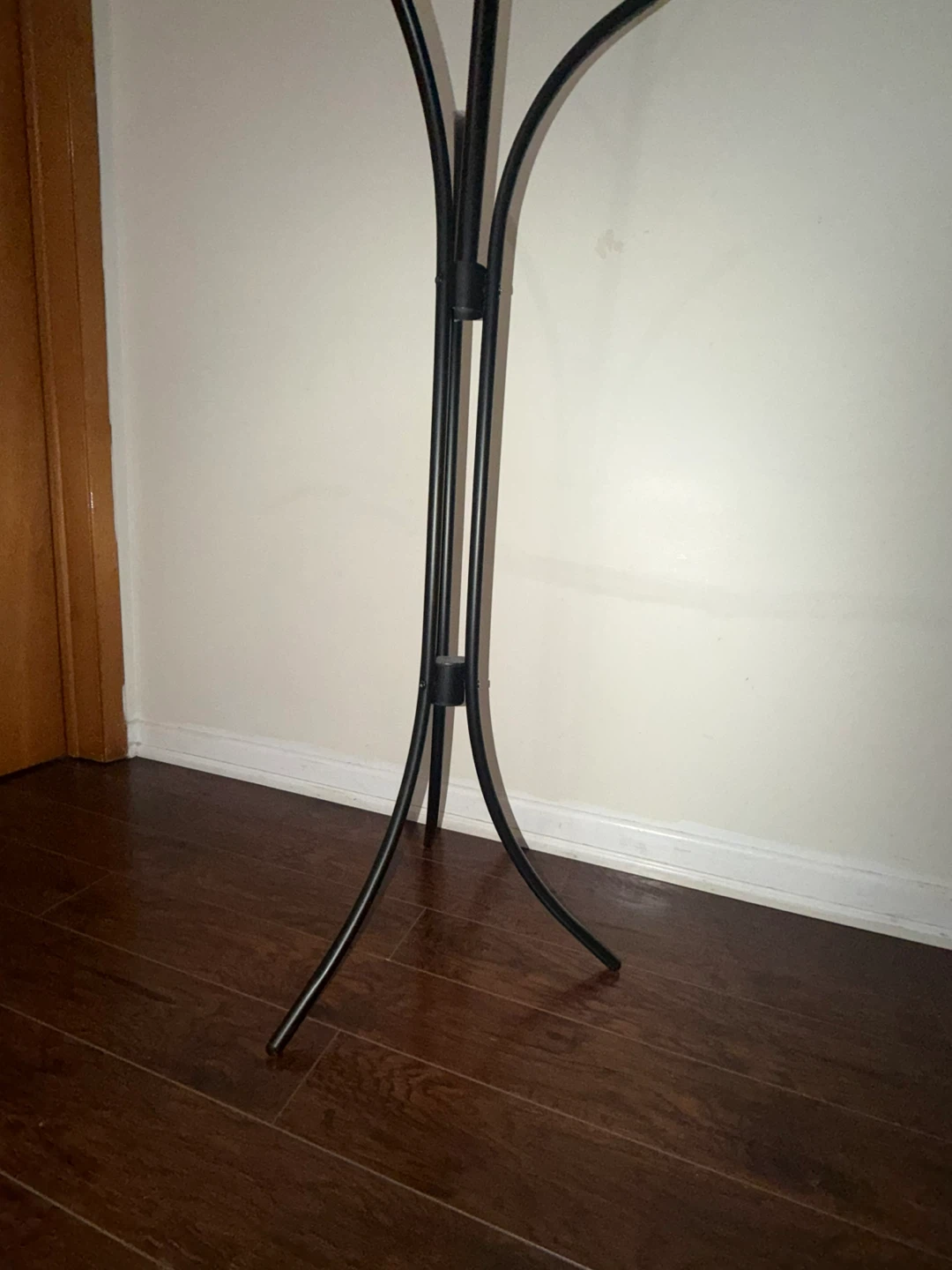 Lightweight Black Metal Coat Rack - photo 4