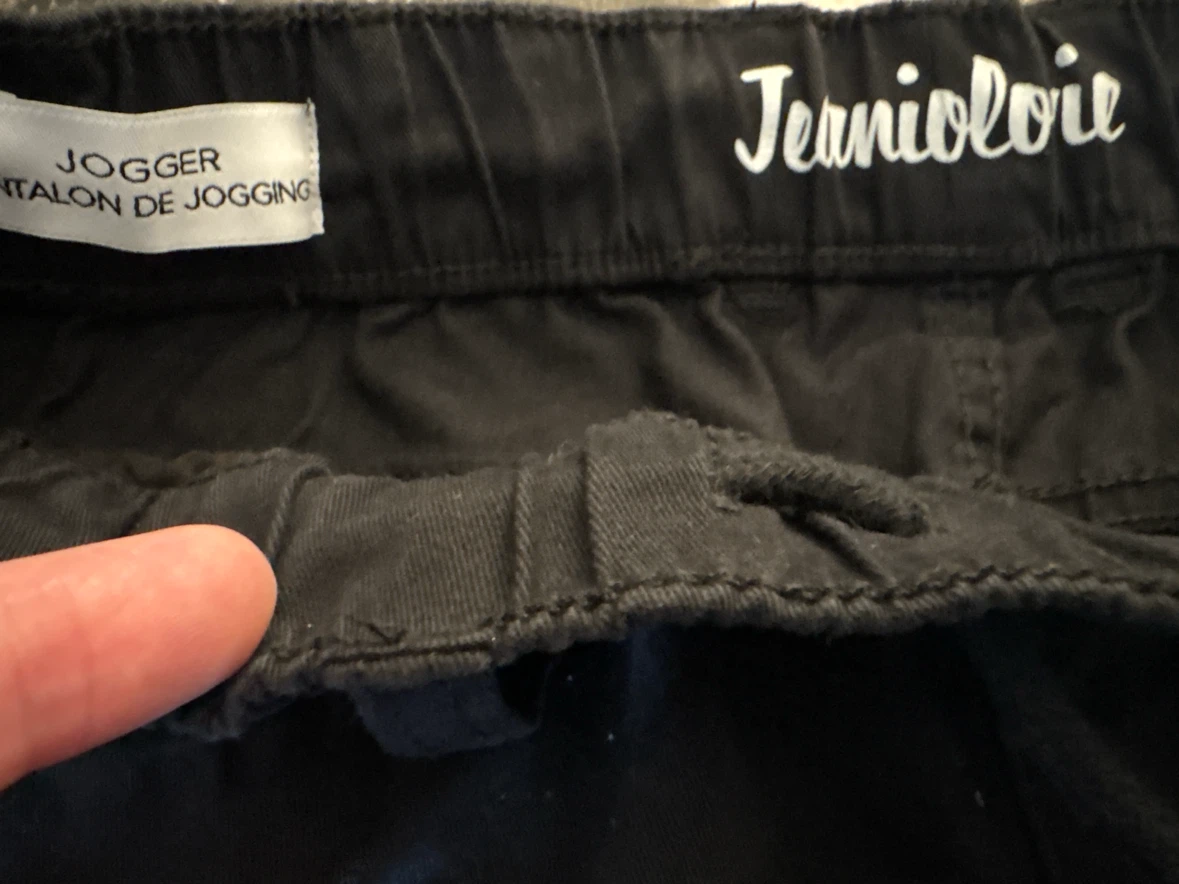 Jeaniologie Black Joggers Size 28