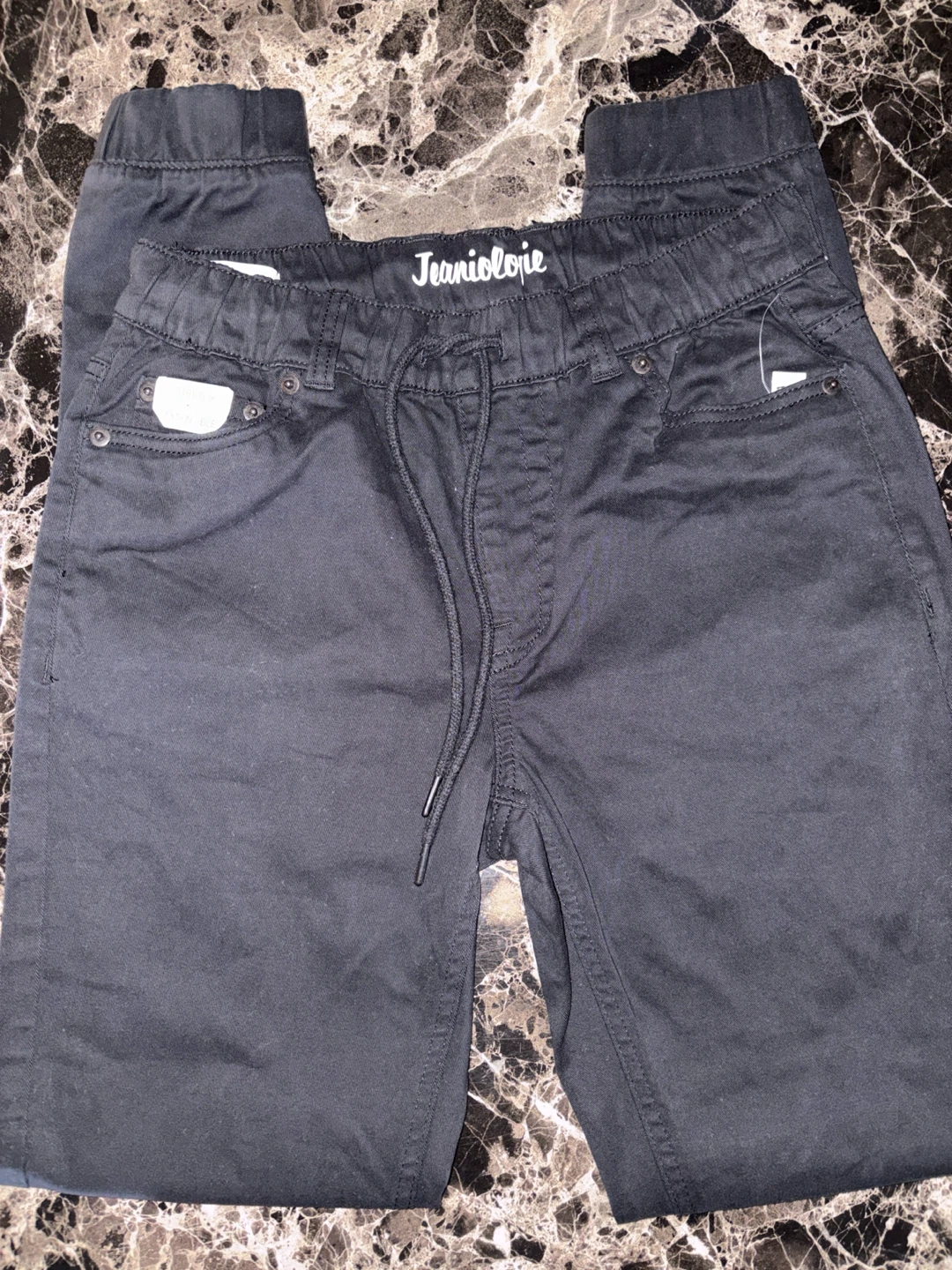 Jeaniologie Black Joggers Size 28 - photo 4