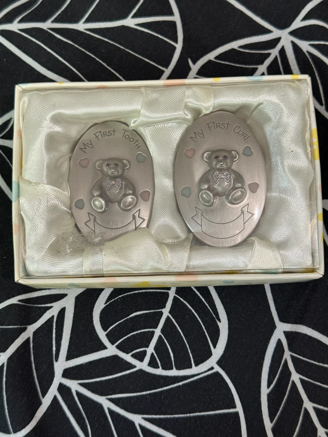 Baby My First Tooth and Curl Keepsake Boxes