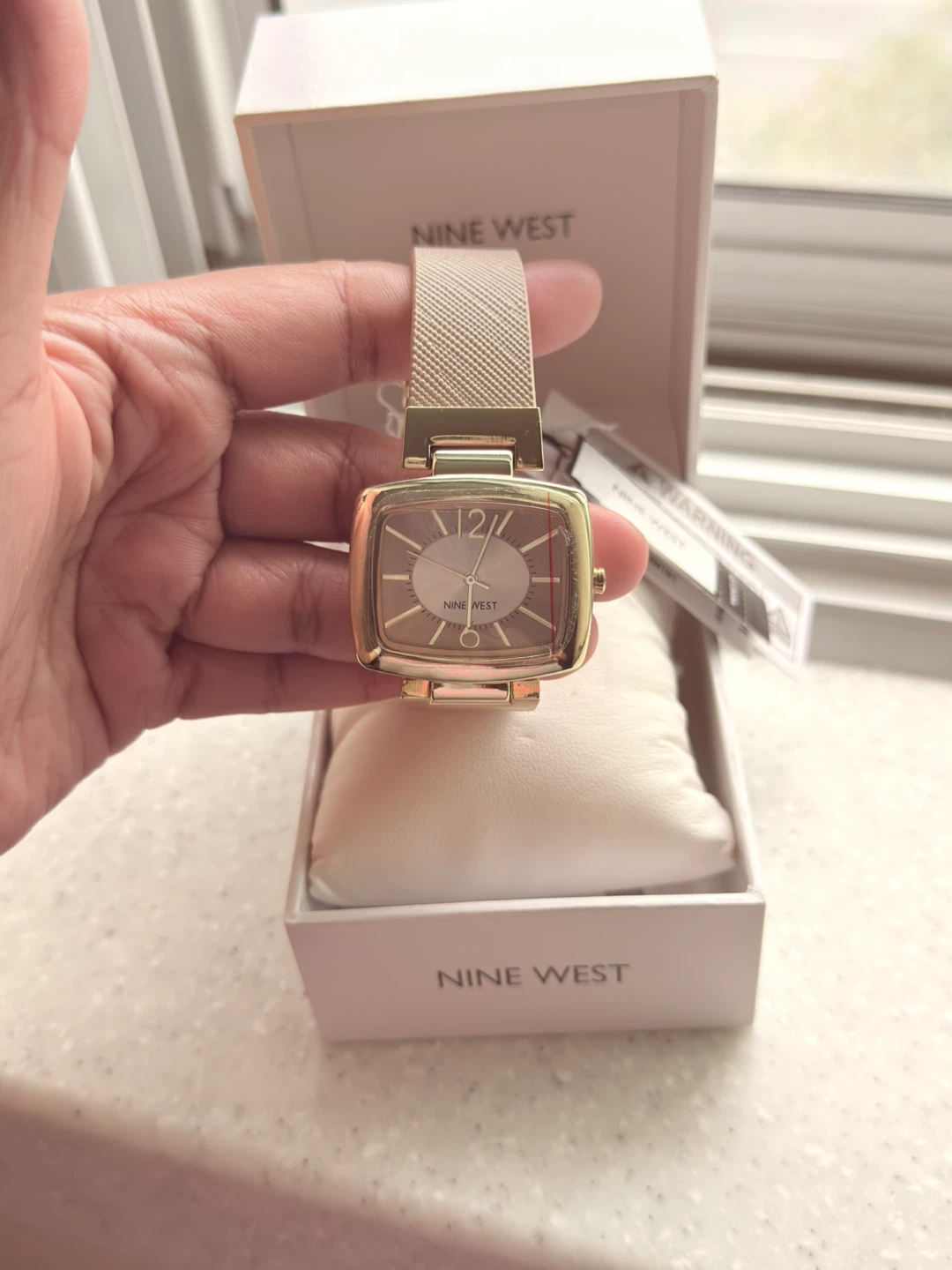 Nine West Watch with Beige Strap