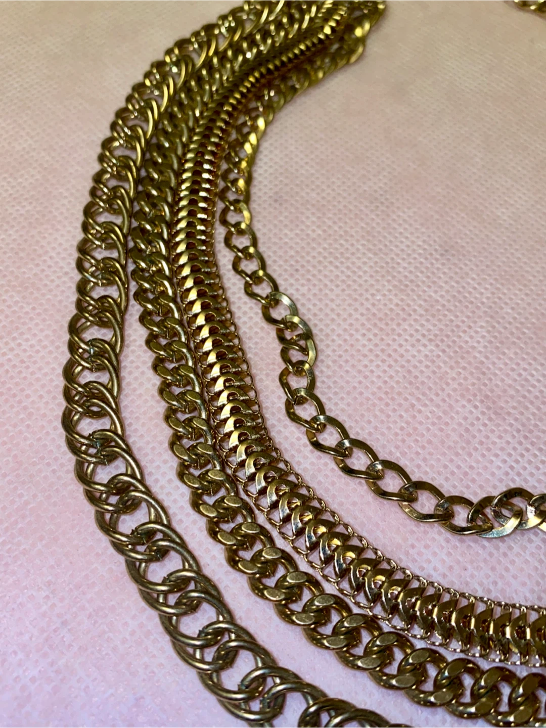 Gold Tone Multi-Layer Chain Necklace - photo 3