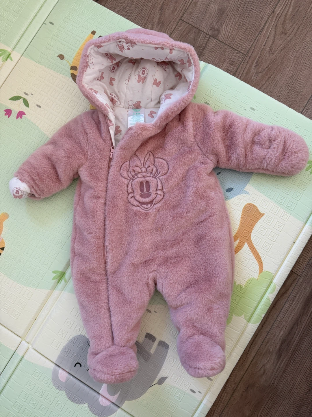Disney Baby Minnie Mouse Faux Fur Bunting