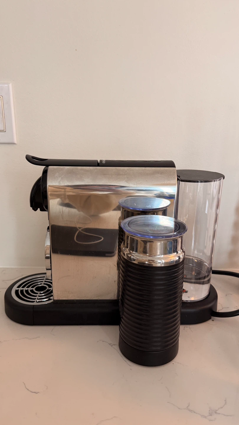 Nespresso CitiZ Platinum + Aeroccino Milk Frother + Free Pods - photo 2