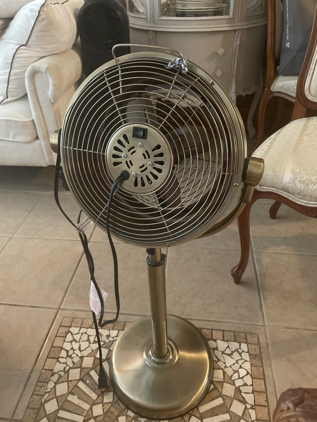 Nautica Home Vintage Style Metal Pedestal Fan - photo 2