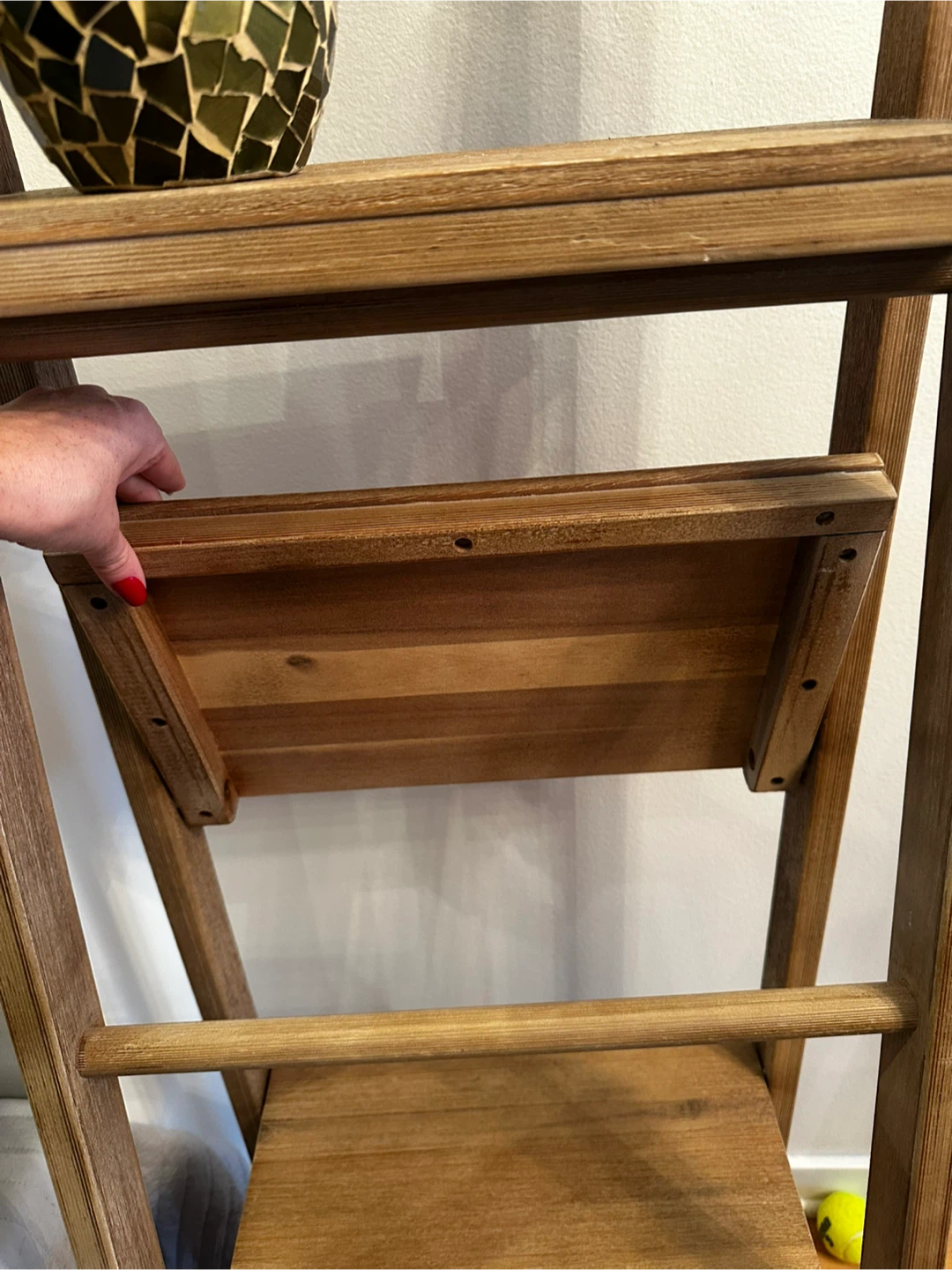 Wooden Ladder Shelf