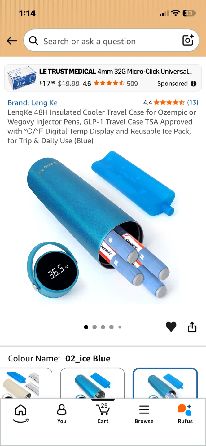 Leng Ke Insulated Travel Case for Injector Pens - photo 3