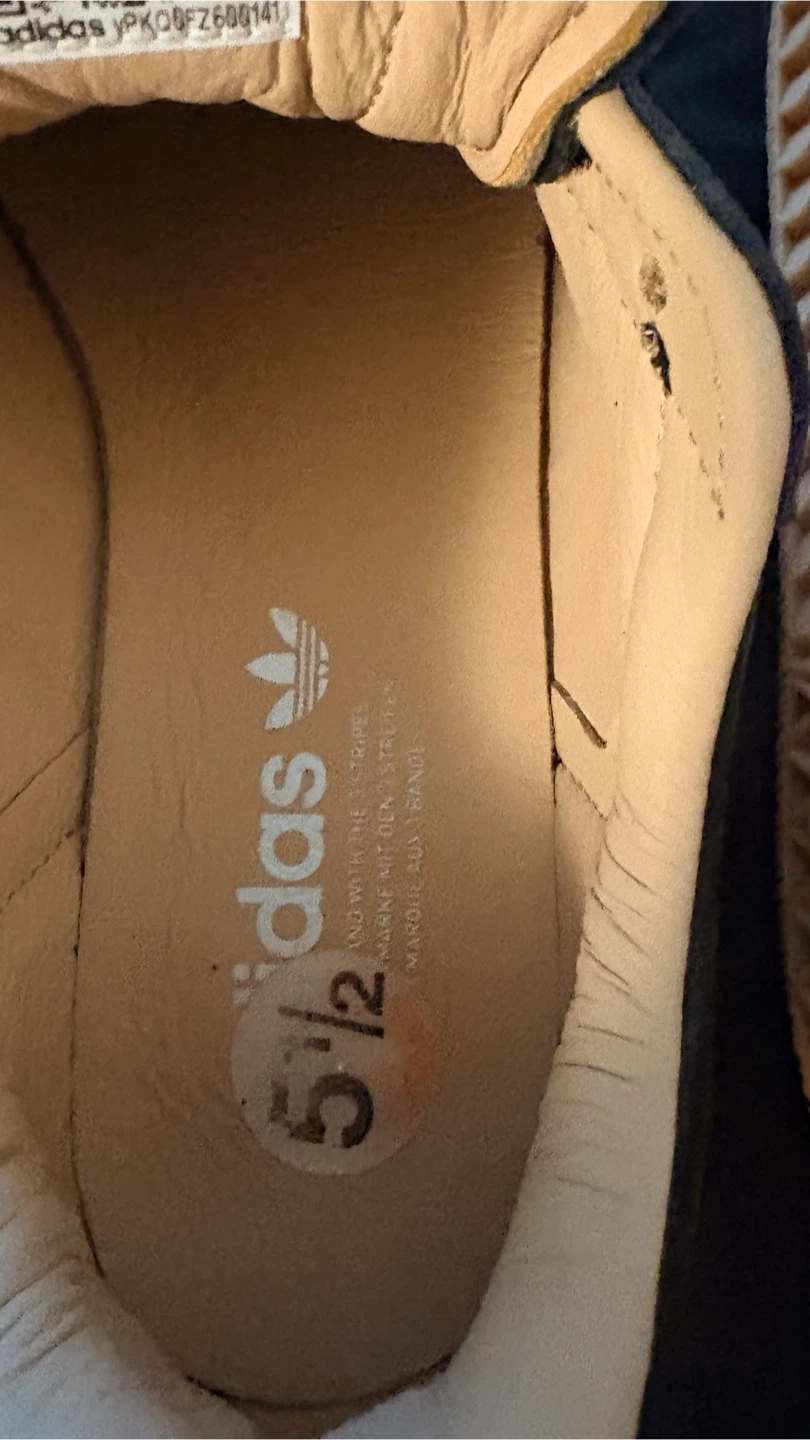 Adidas Black Leather Sneakers Size 5.5 - photo 5