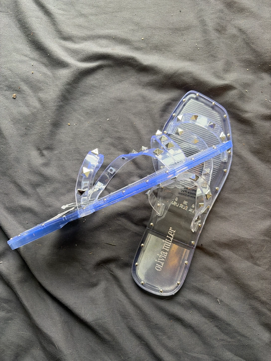 Olivia Miller Clear Studded Sandals - photo 2