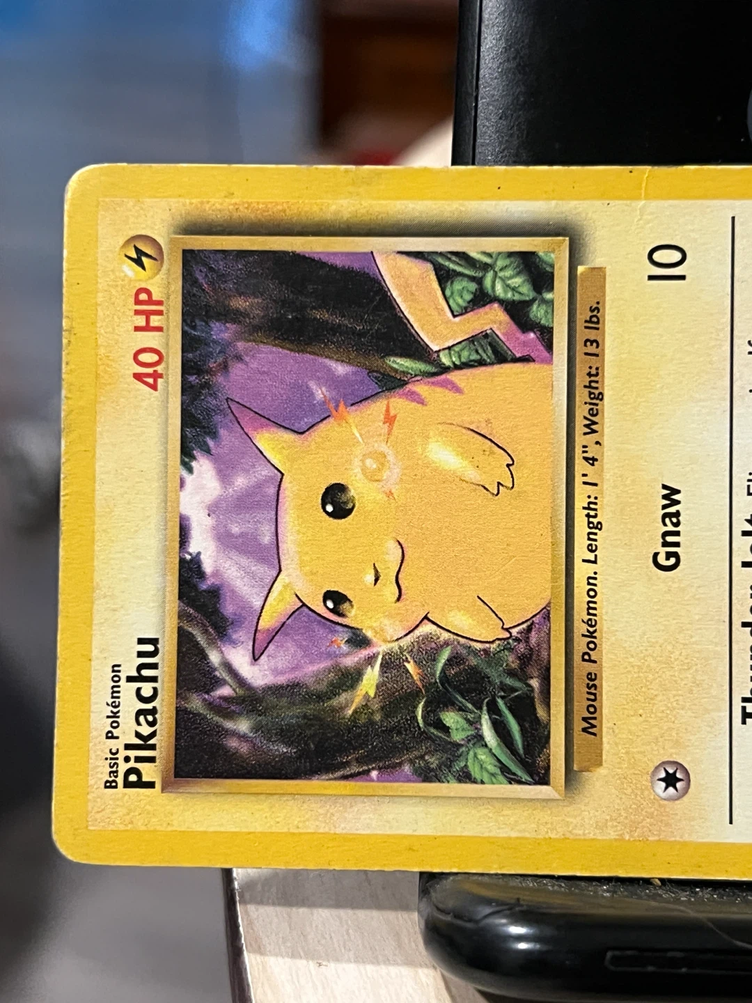 Vintage 1999 Pikachu Base Set Pokemon Card - photo 4