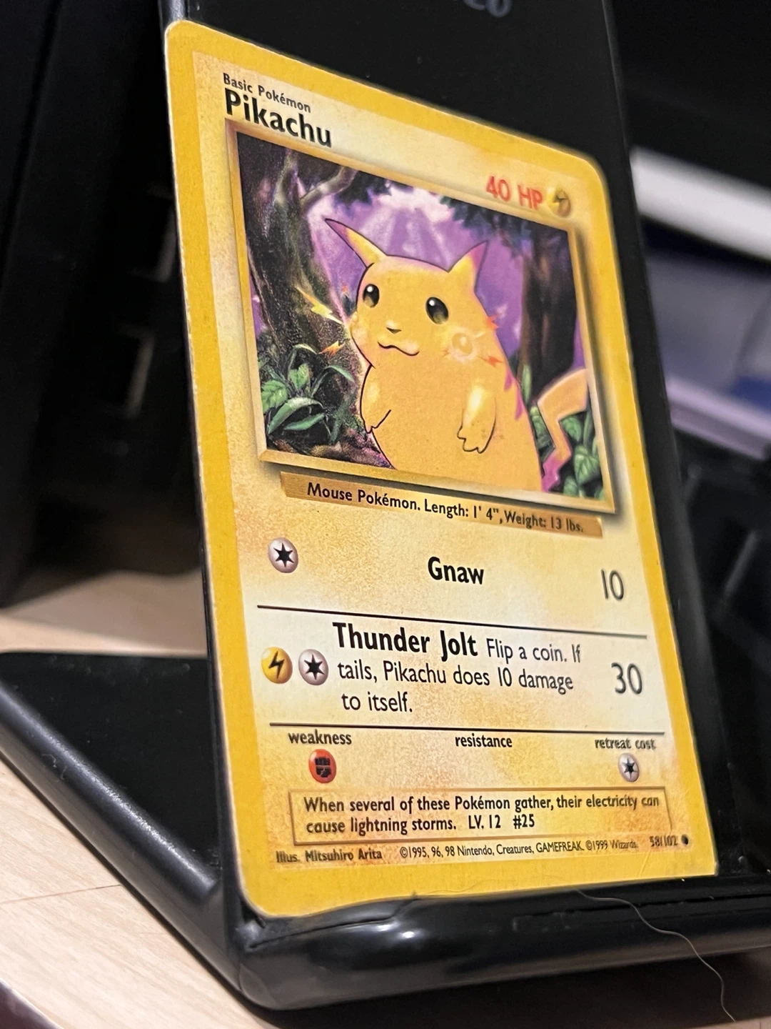 Vintage 1999 Pikachu Base Set Pokemon Card - photo 5