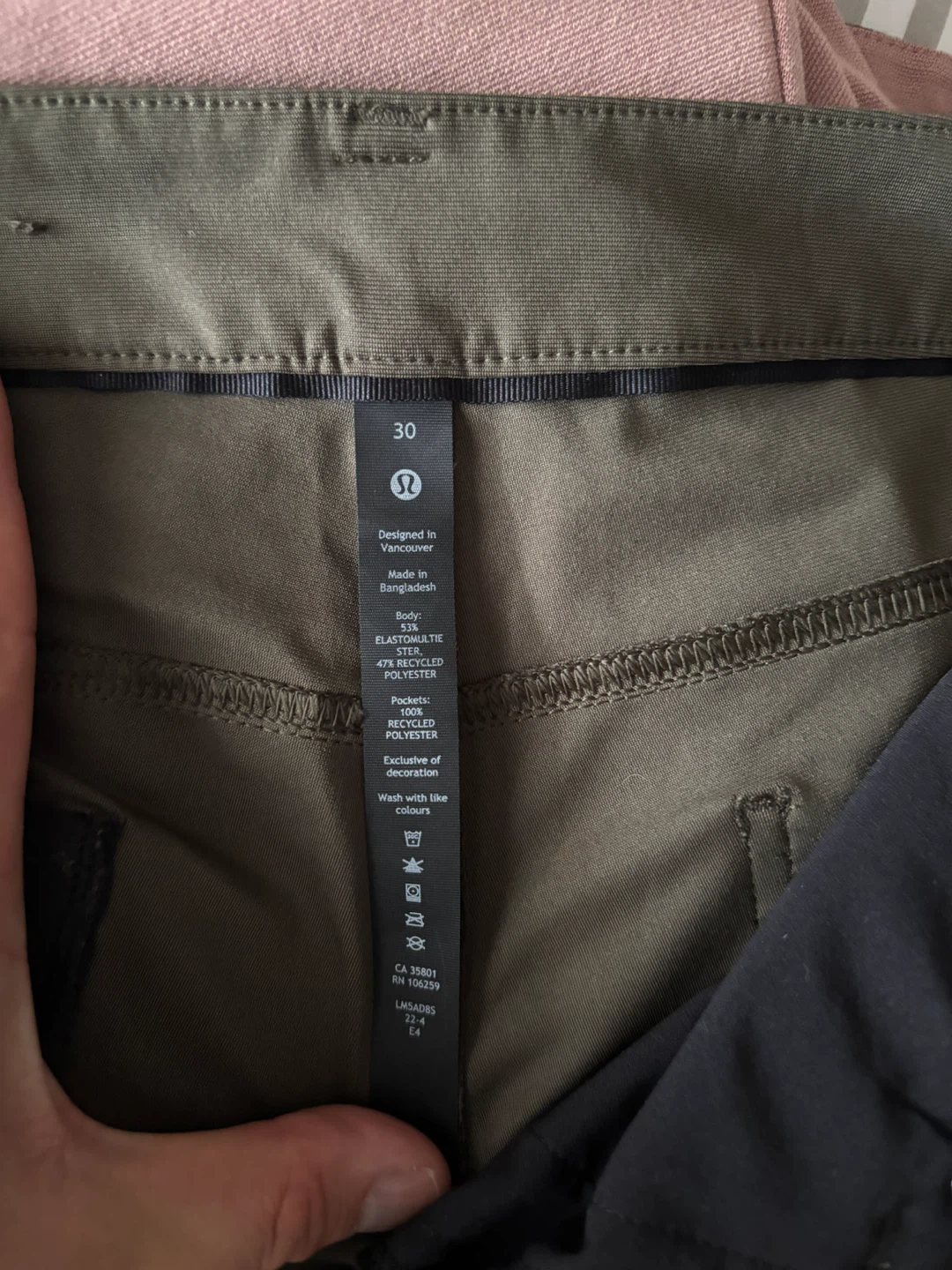 Lululemon Men's Pants Olive Green Size 30 - photo 2