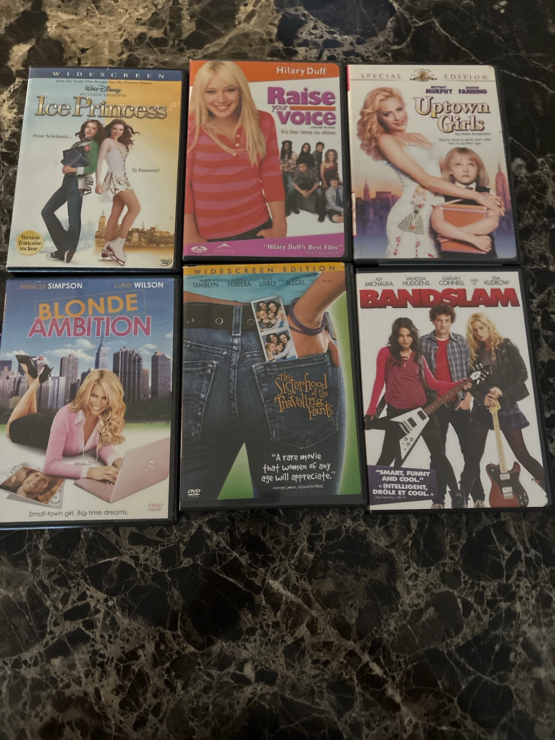 Set of 6 Teen Movie DVDs