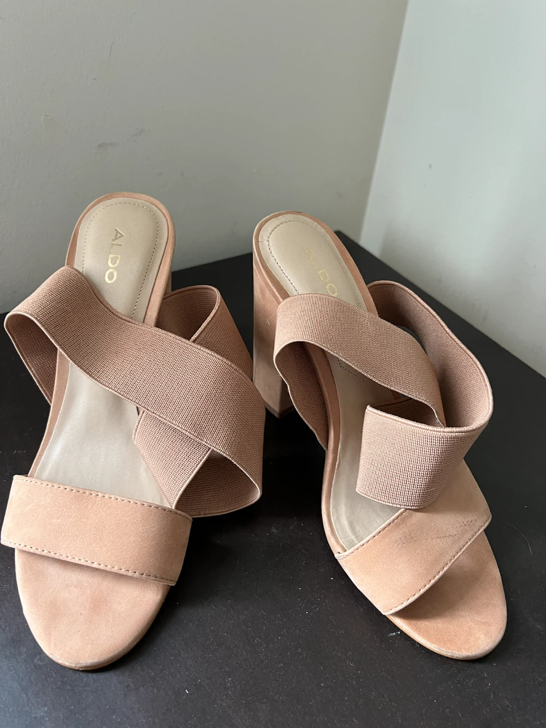 ALDO nude Block Heel Sandals - photo 4