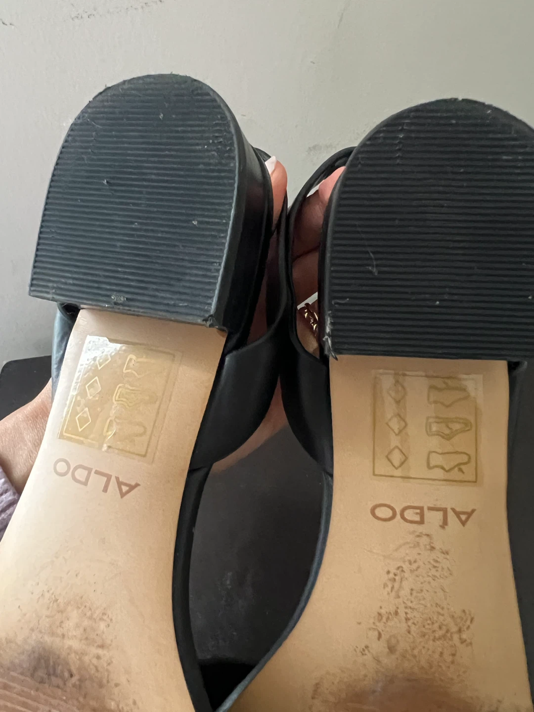 ALDO Black Slingback Sandals