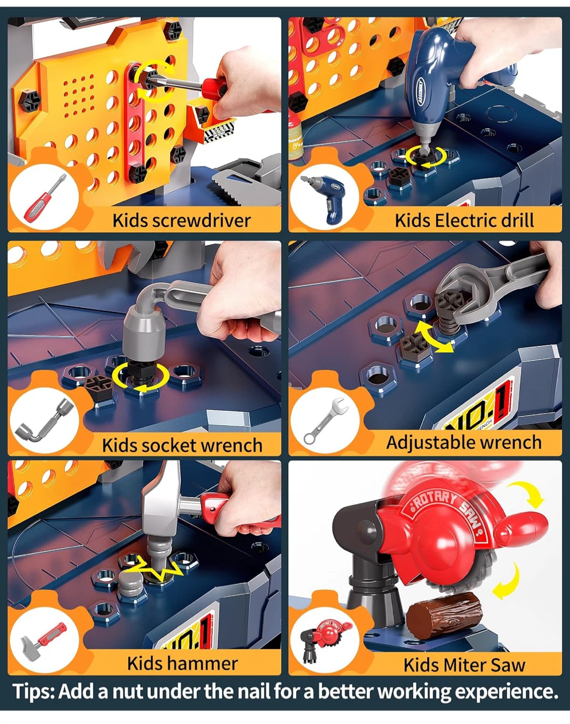 Kids Toy Workbench Set - photo 2
