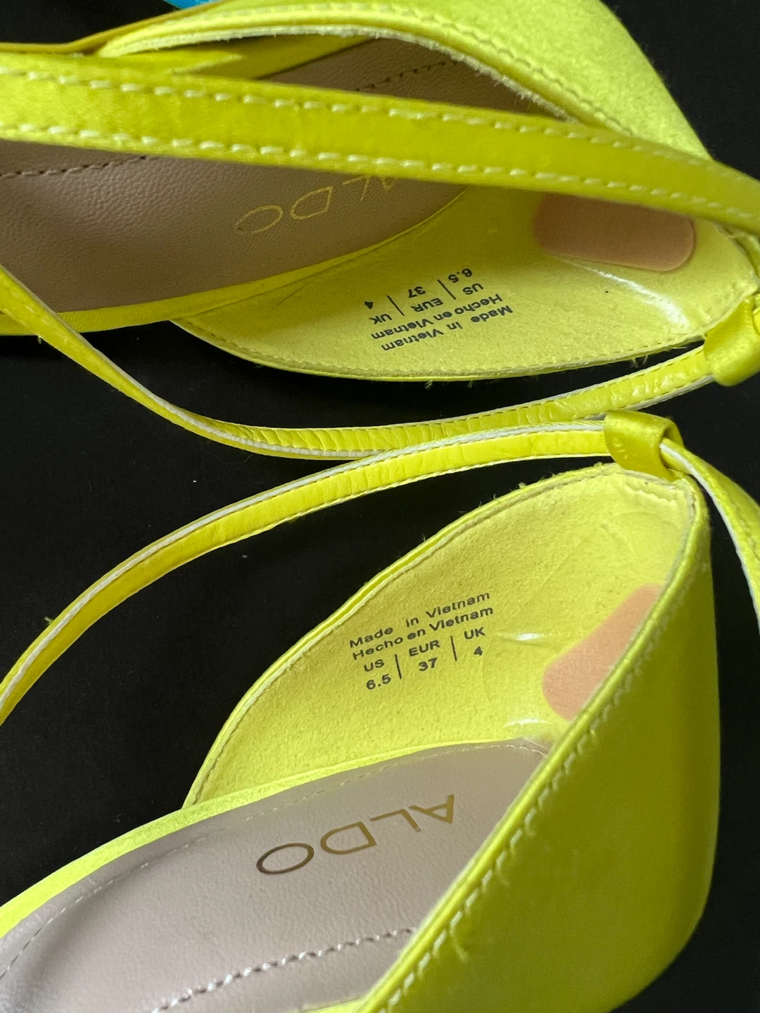 ALDO Neon Yellow Strappy Stiletto Heels - photo 5