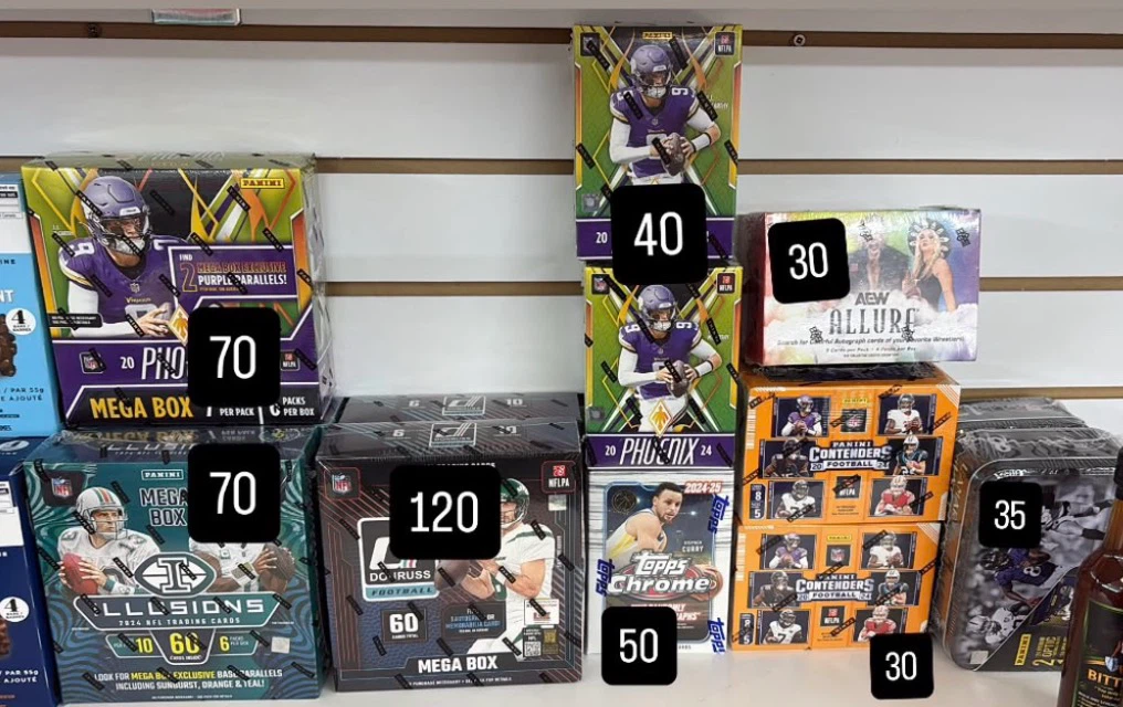 Assorted Sports Trading Card Boxes