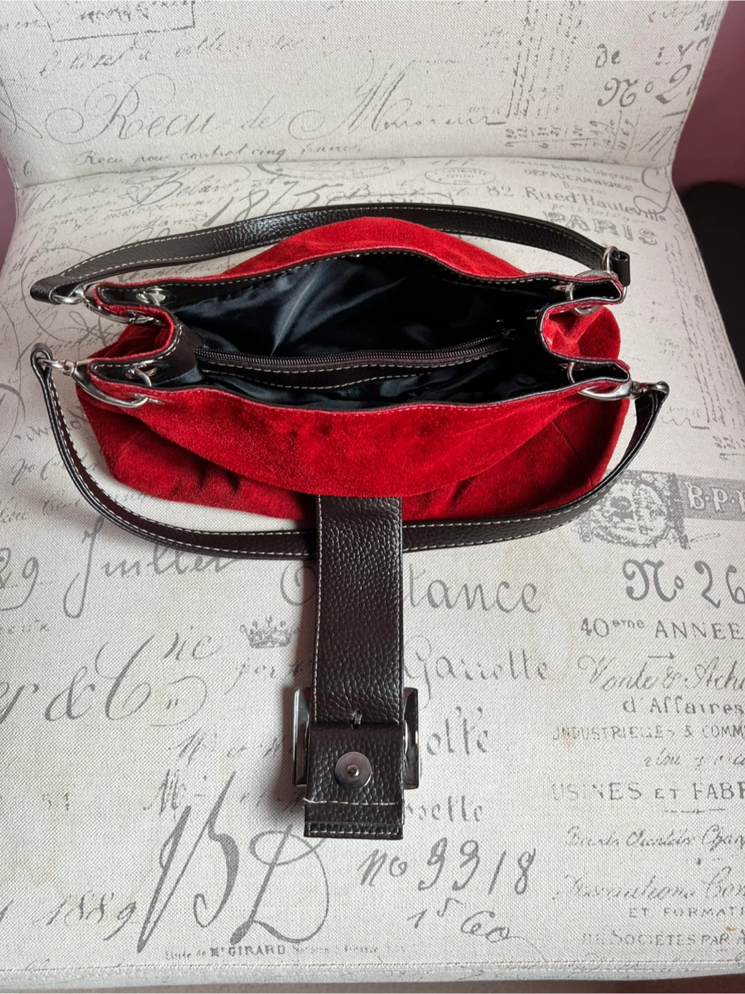 Gucci red suede handbag - photo 2