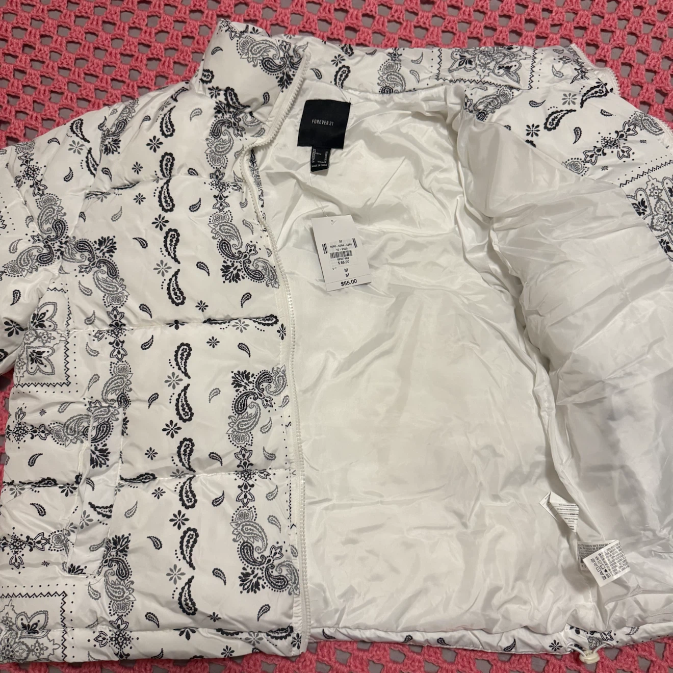Forever 21 Bandana Print Puffer Jacket - photo 2