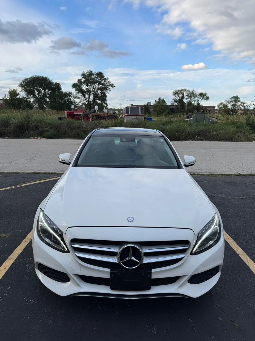2017 White Mercedes-Benz C300 4MATIC Sedan