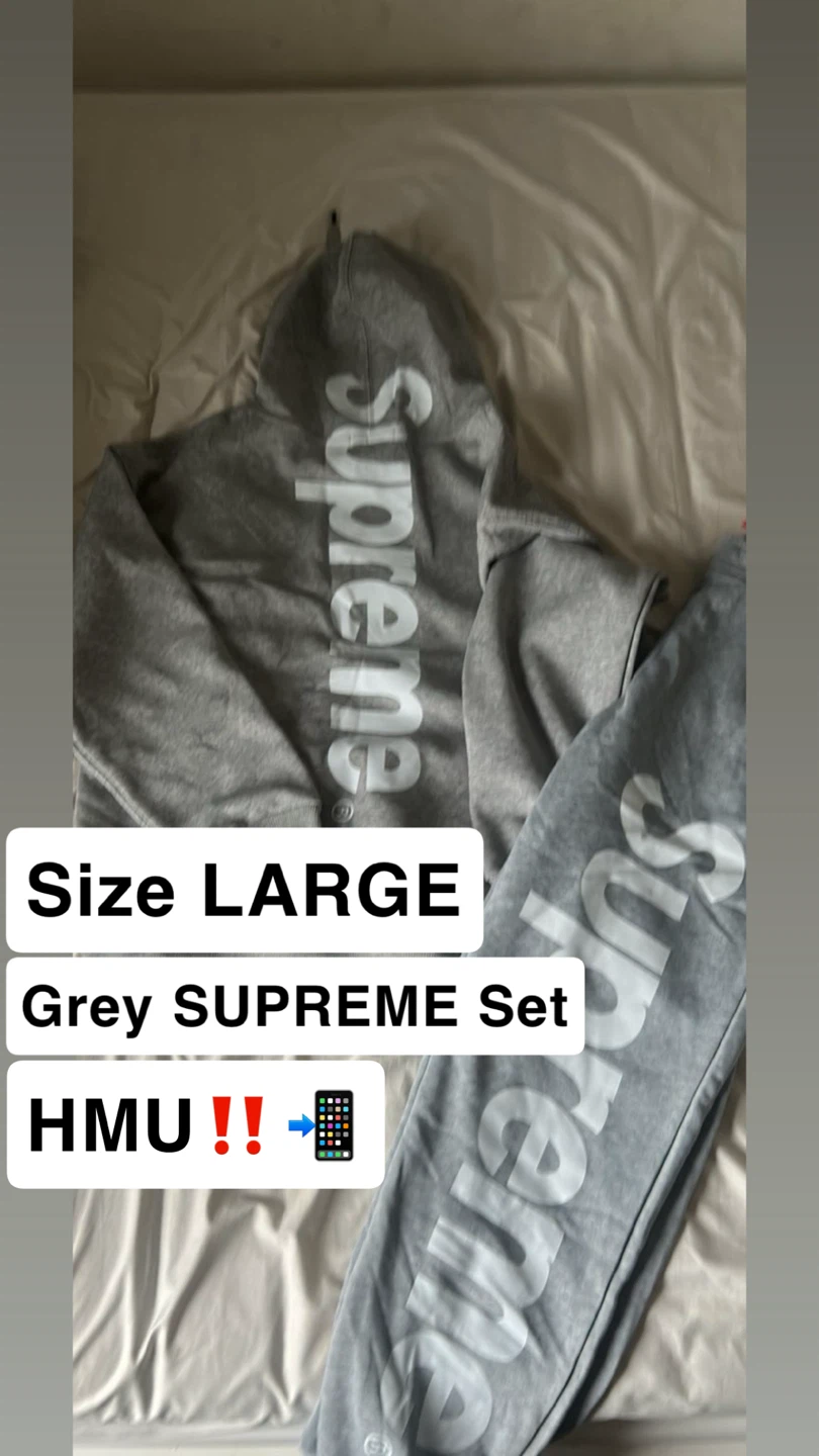 Supreme Hoodie and Sweatpants Set