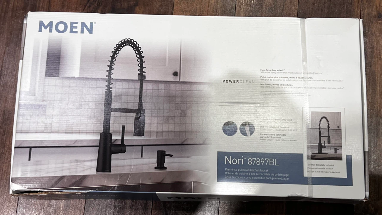 Moen Nori 87897BL Matte Black Kitchen Faucet - photo 2