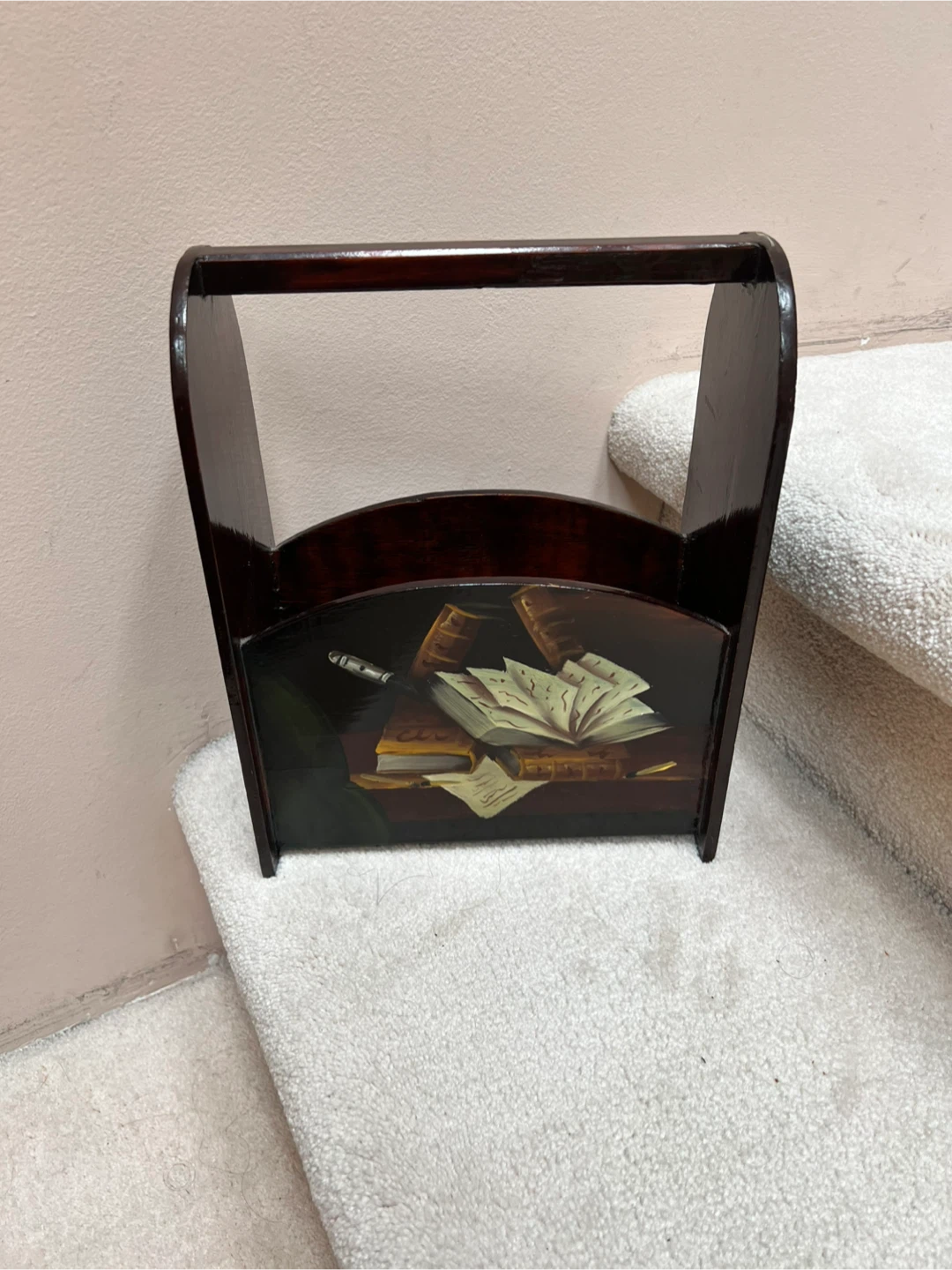 Wooden Magazine Rack