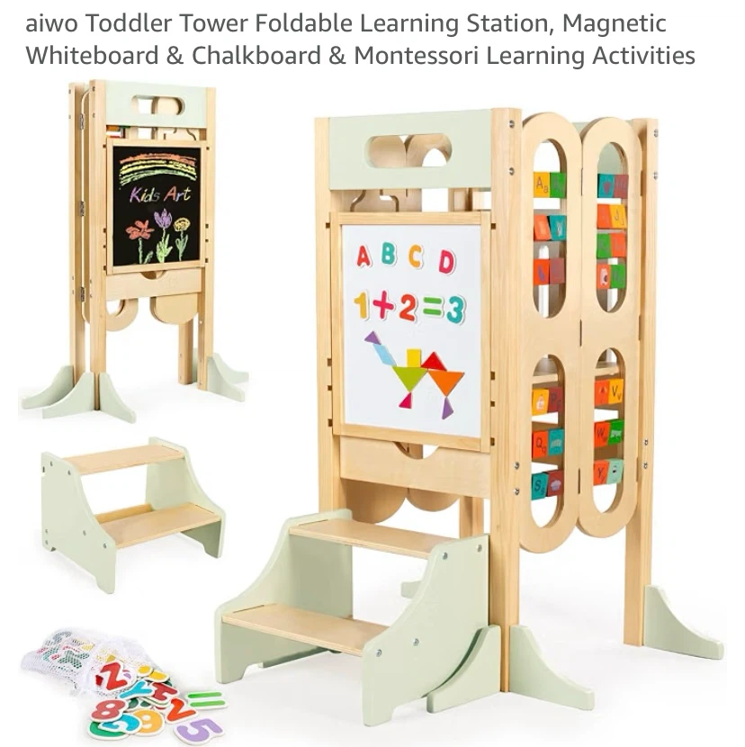New Folding Toddler Tower Learning Station