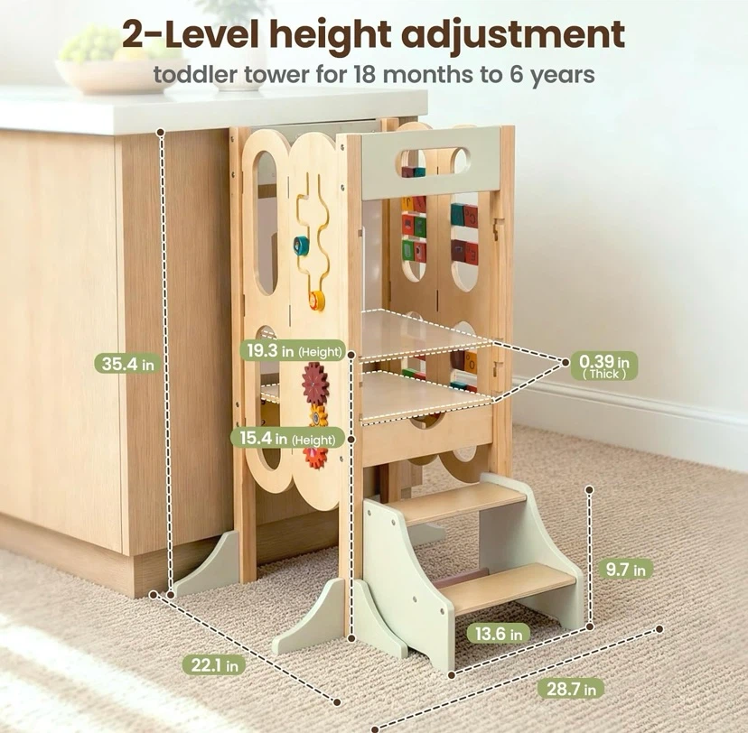 New Folding Toddler Tower Learning Station - photo 3