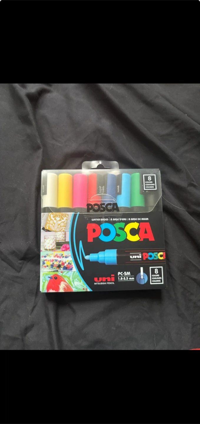 Uni Posca PC-5M Paint Markers 8 Pack