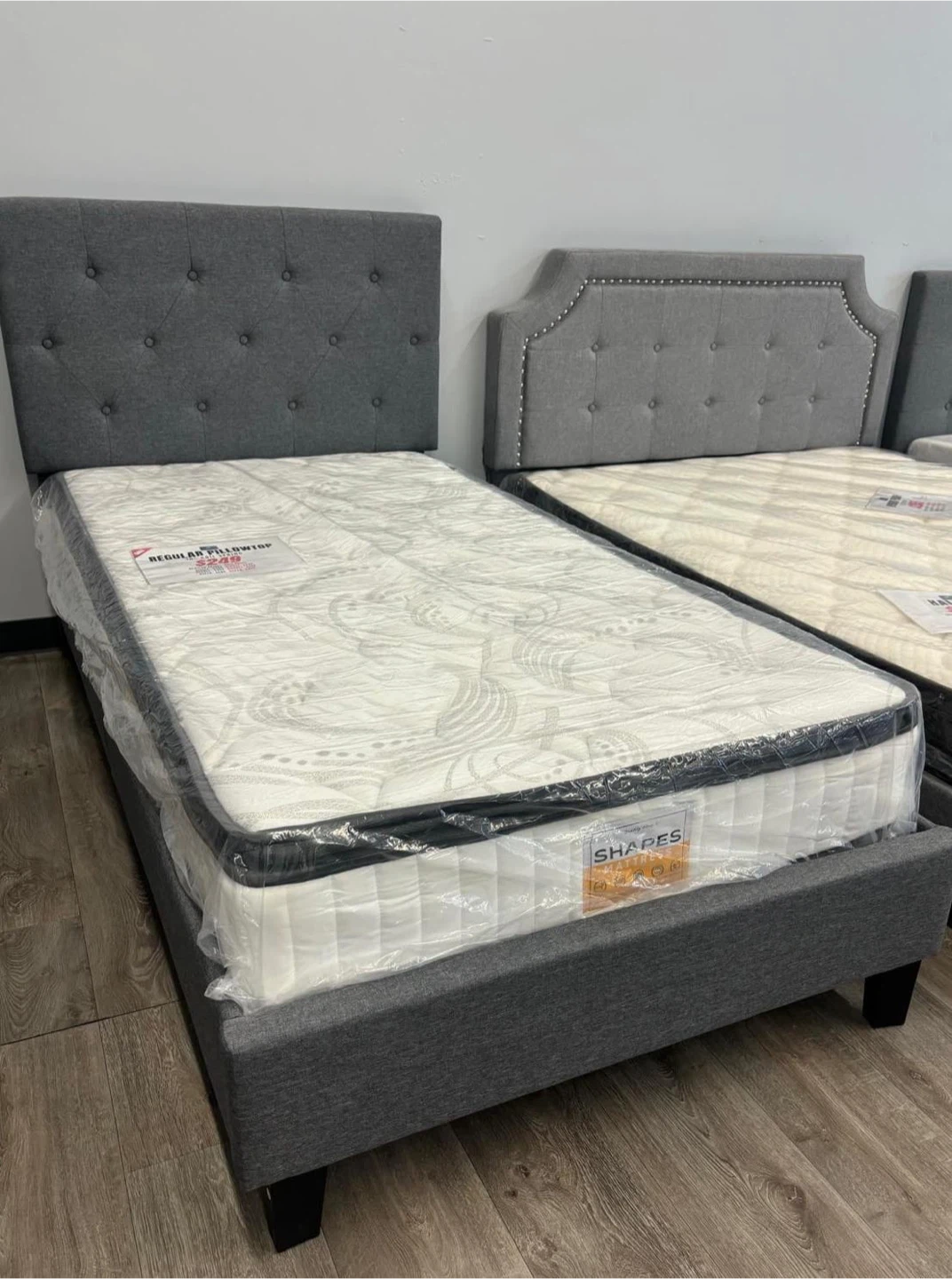 Upholstered Platform Bed Frame – Multiple Sizes Available