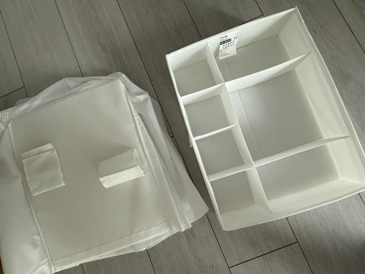 IKEA SKUBB Hanging Closet Organizer & 1 Box with compartments - photo 2