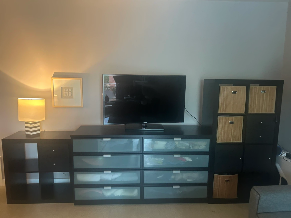 IKEA Malm Dresser and Kallax Shelving Unit Set - photo 2