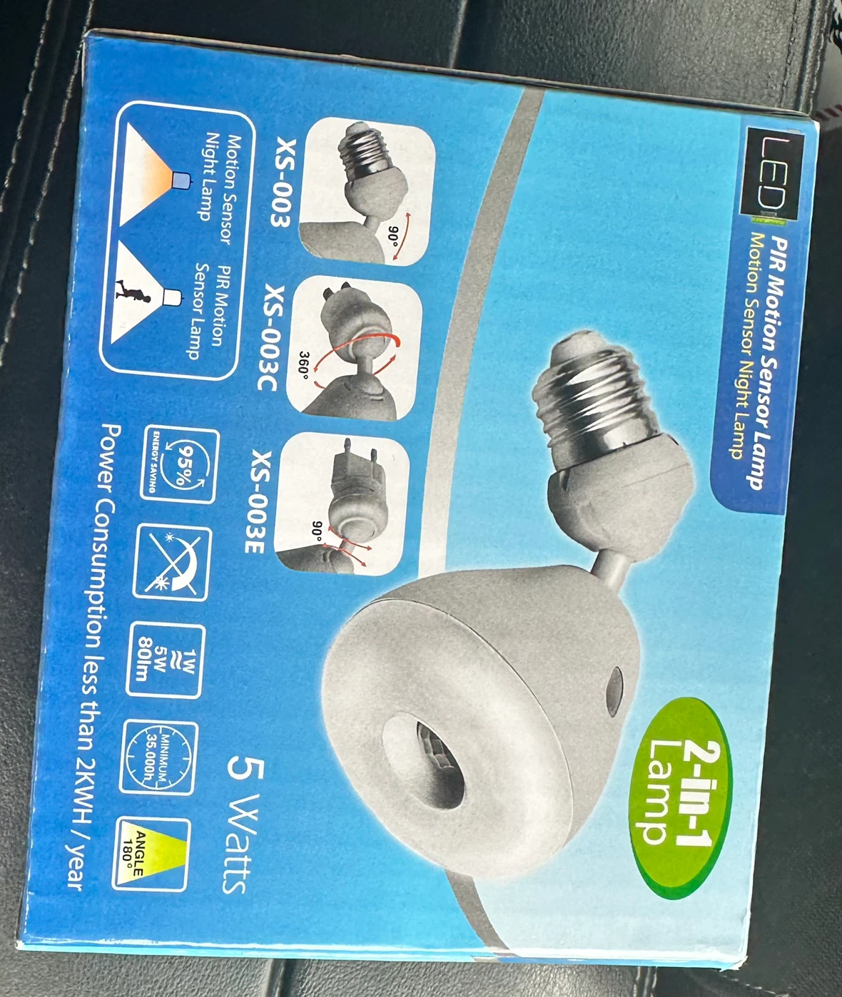 LED PIR Motion Sensor Night Lamp