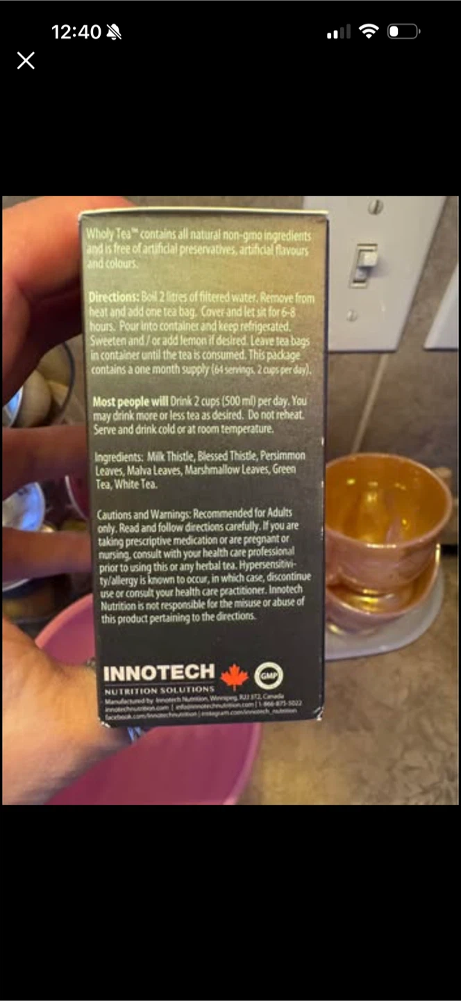 Innotech Wholy Tea Original Herbal Tea - photo 2