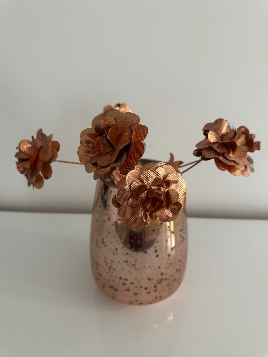Decorative Rose Bouquet in Mercury Glass Vase - photo 3