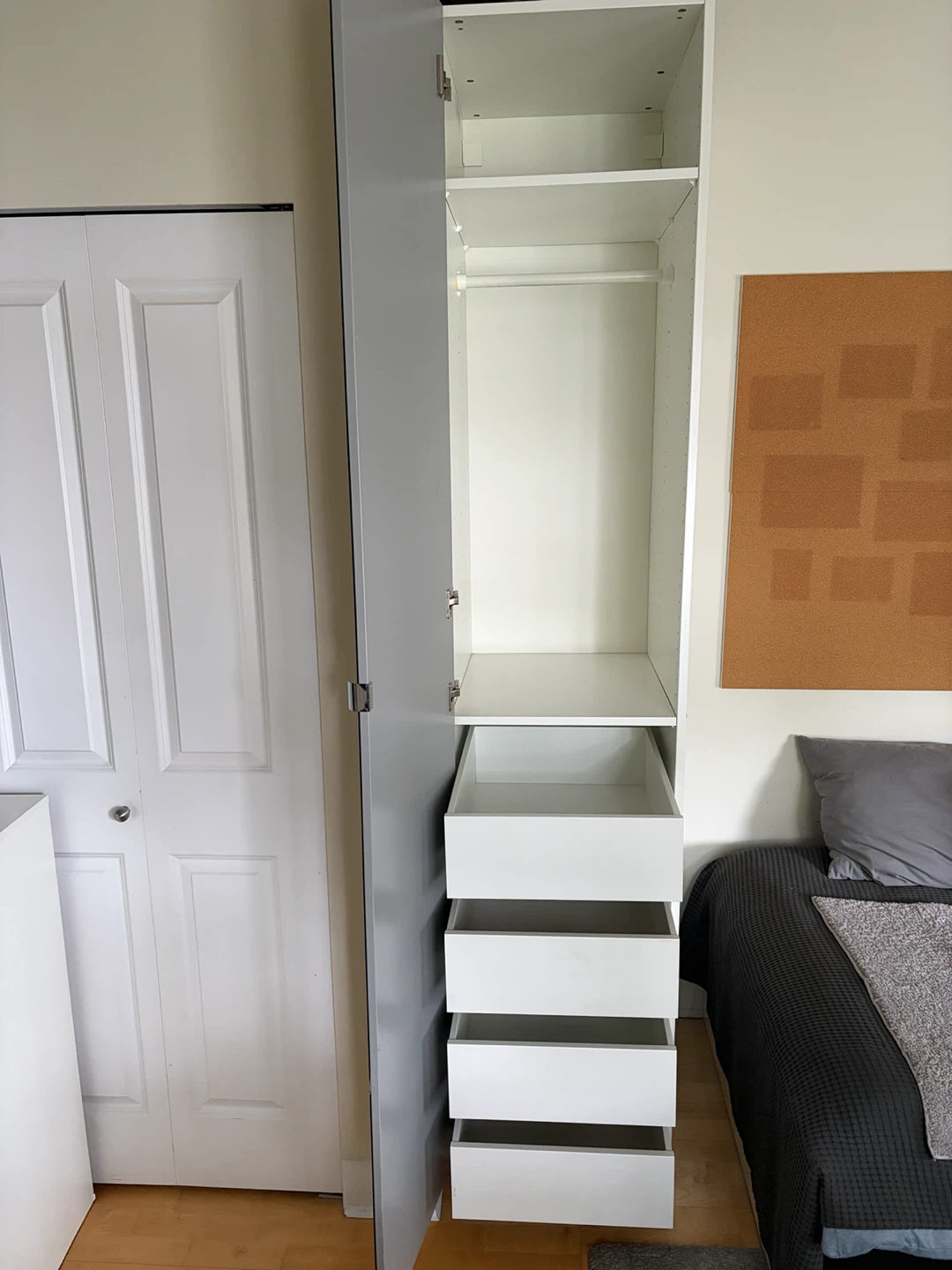 IKEA PAX Wardrobe – 50 cm Wide – Mirror Door + 4 Drawers - photo 2
