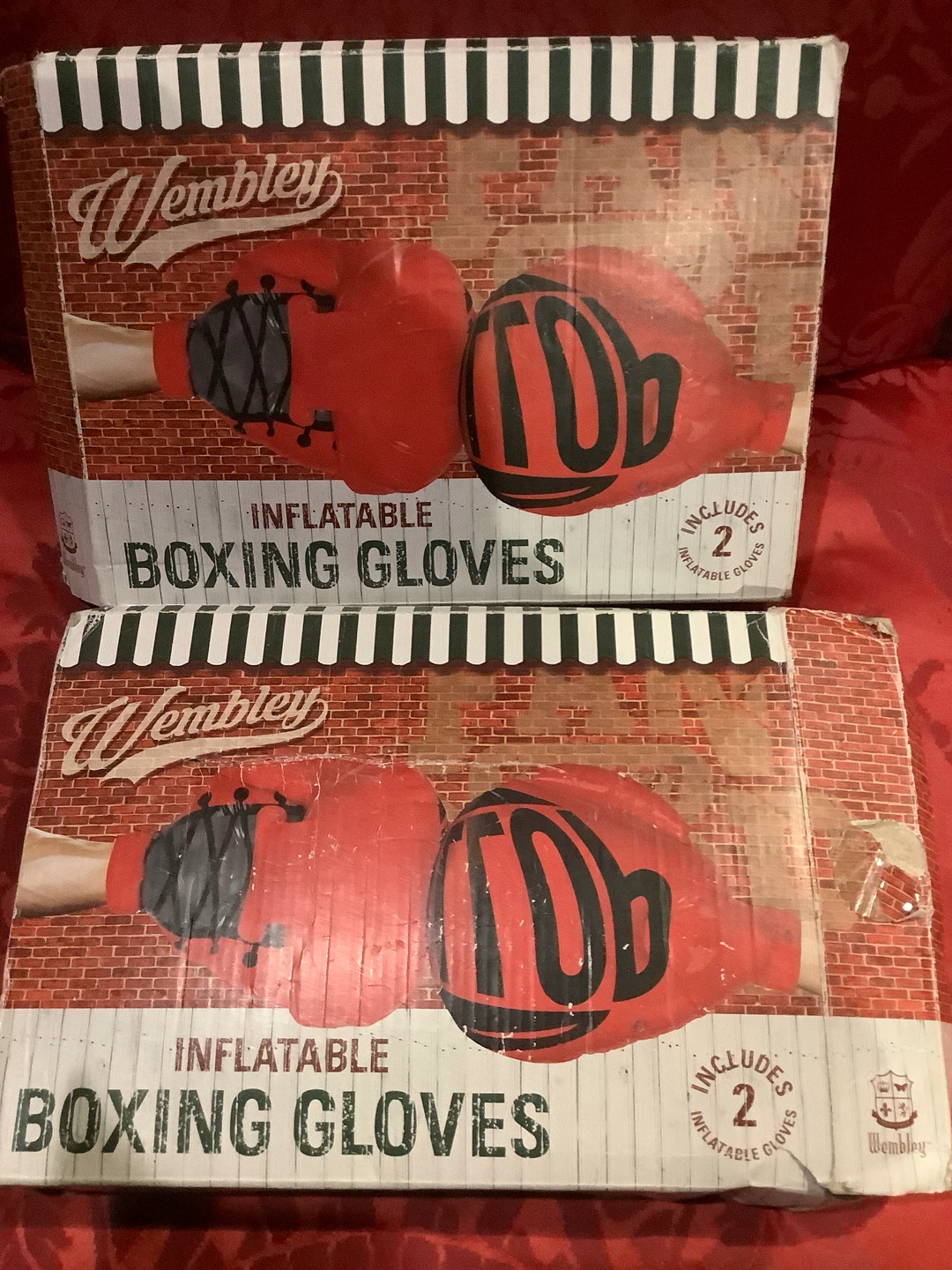 2 Sets of Wembley Inflatable Boxing Gloves