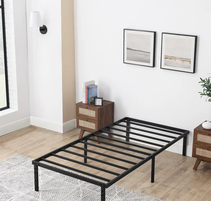 Mainstays Twin Black Metal Bed Frame