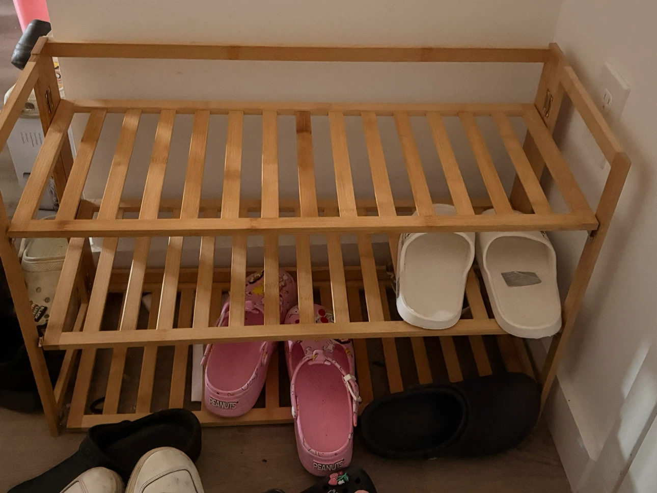 IKEA Three-Tier Bamboo Shoe Rack